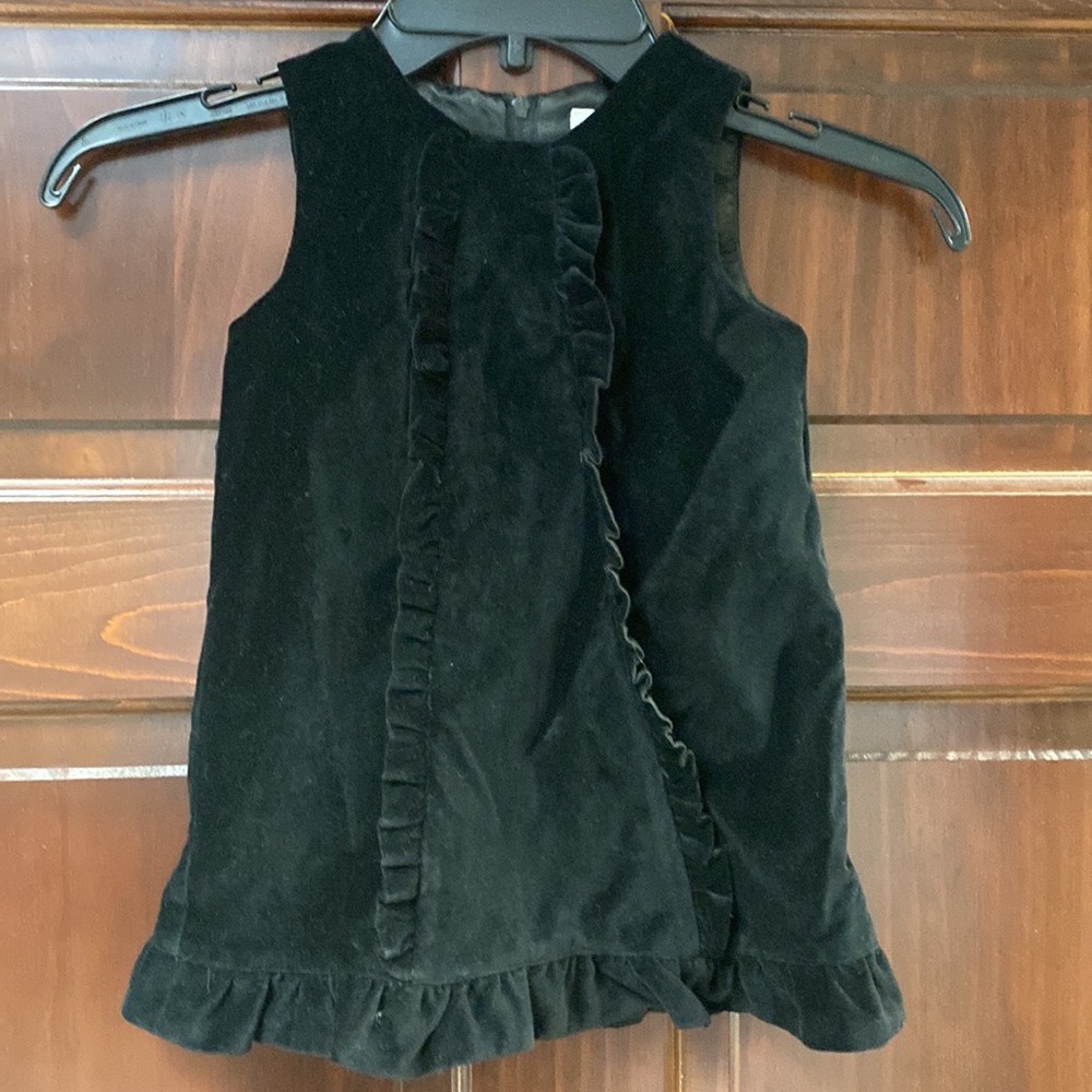 Crazy eight velvet holiday dress girl sz 18-24 months
